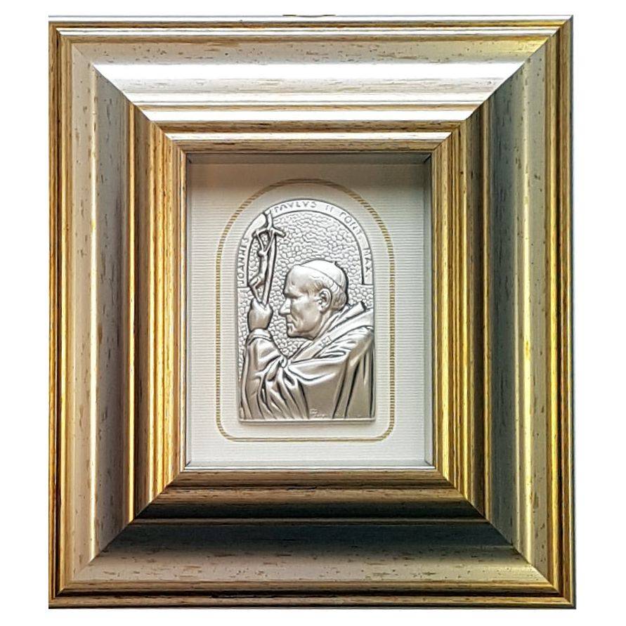Obrazek Jan Paweł II 14x16 cm AG. 925