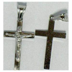 Krzyżyk srebro 925 rodowany 22x13mm 0